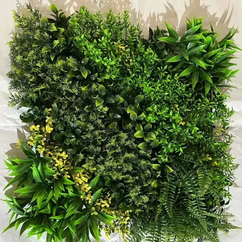 প্রাচীরের উপর কৃত্রিম ঘাস