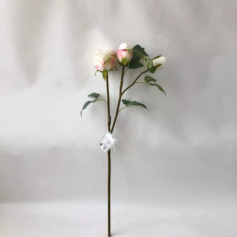 faux rose bouquet in burgundy and ivory