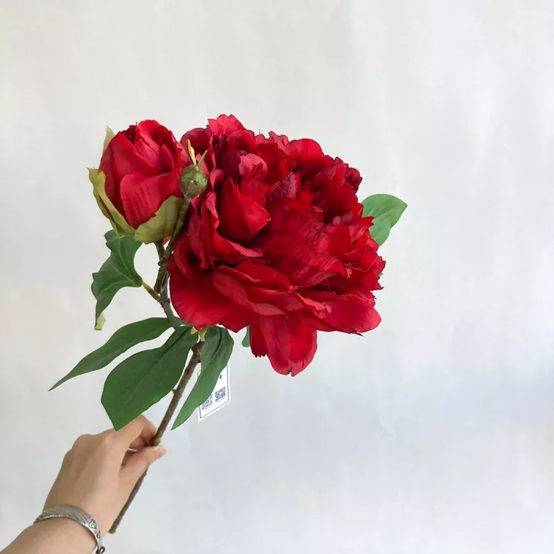 সিল্ক কৃত্রিম পিয়নি ফুল