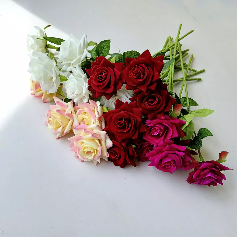 ভেলভেট গোলাপ সিল্ক ফুল